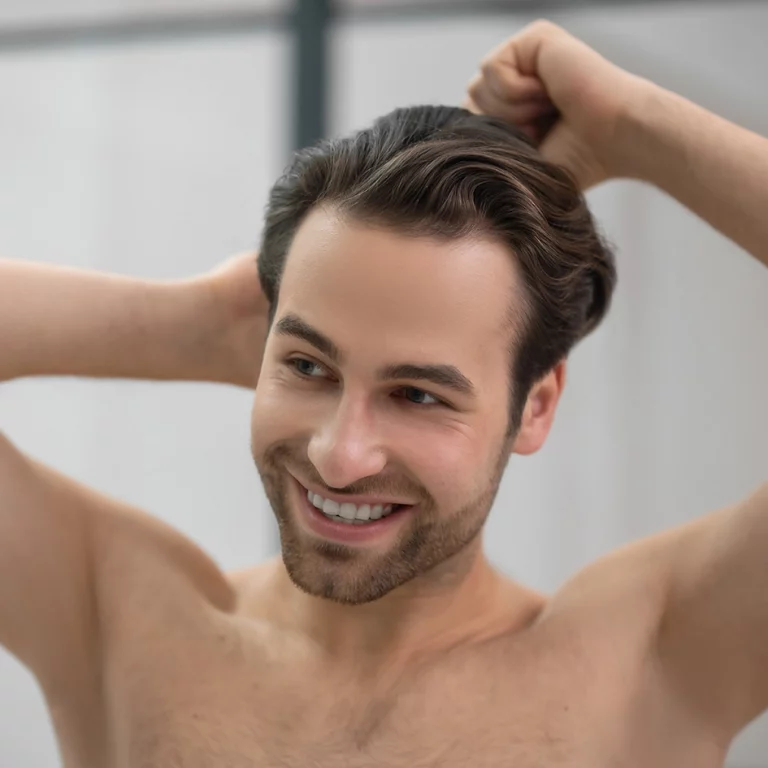 hairstyling-young-handsome-man-brushing-his-hair-looking-contented